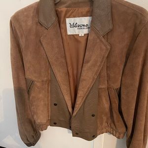 Vintage jacket leather &Suede used